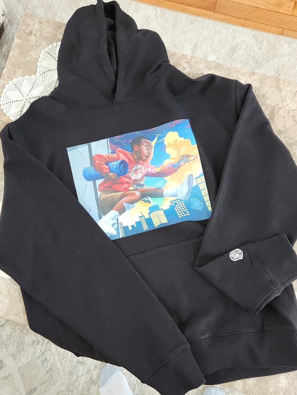 New Large Black Ambition Hooded Sweatshirt, By Billionaire Boys Club, Size L